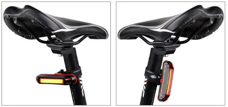New 300 lumens 2256 bike lights USB charging headlights with mountain bike warning taillights