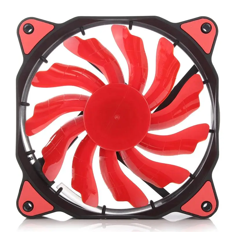 2pcs 3pin/4pin 120mm Pc Computer Case Cpu Cooler Cooling Fan With Led