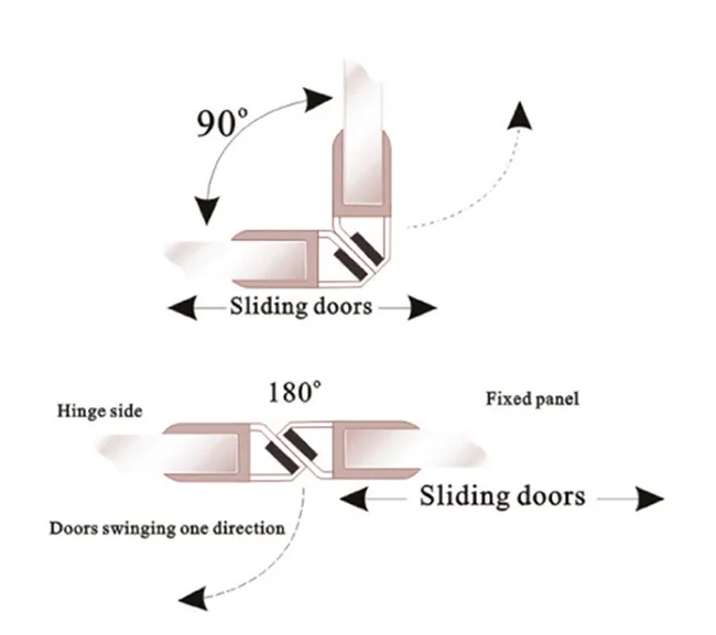Customized Black Magnetic PVC Seal Strip for Bathroom Sliding Glass Door factory