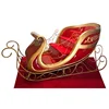Christmas theme sculpture mall decoration life size large outdoor santa sleigh