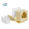 Cat 3 Punch Down Rj11 Toolless Telephone Phone Keystone Jack Ivory White Coupler Socket 6p4c Cat3 Keystone Jack 10 Pack