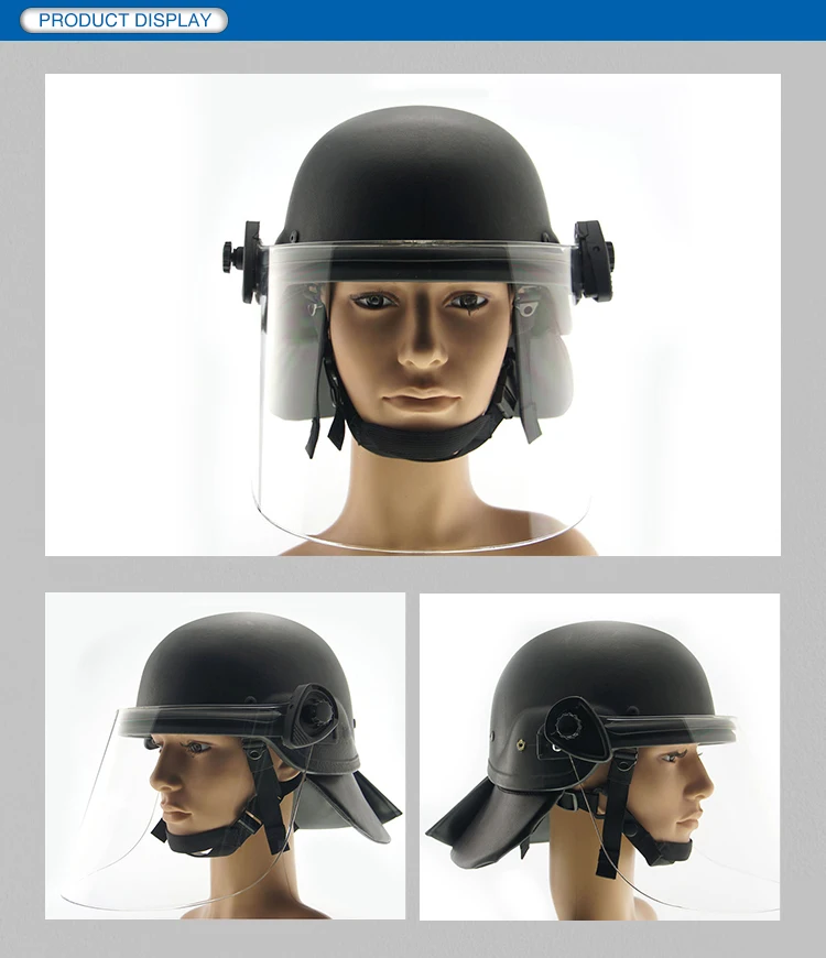 High Impact Police Anti Riot Ballistic Full Face Bullet Proof Helmet