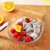 high quality crystal glass fruit tray with stem Serving Tray