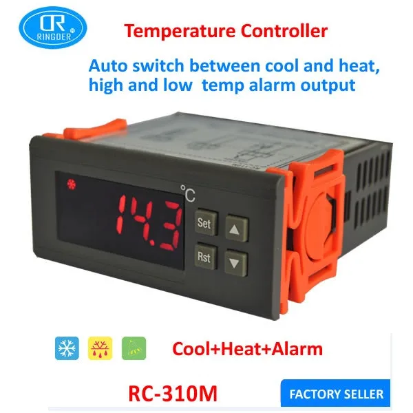 Ringder Rc-310m Digital Cool And Heat Auto Switch Digital Temperature ...