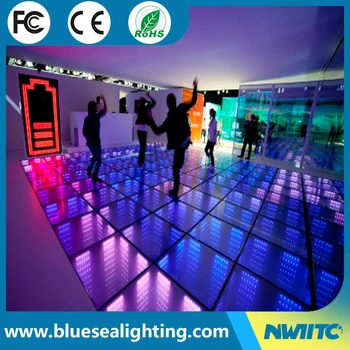 3d toughened disco dj glass light dance floor led larger
