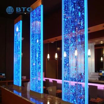 13.14mm Super Clear Laminated Led Color Lighting Glass For Partition ...