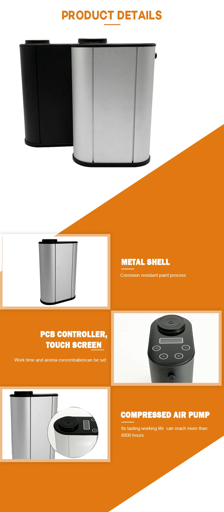 Indoor Cool Mist Humidifier Aroma Diffuser With Pcb Controller