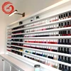 Hot sale wall mounted nail polish display rack for cosmetic shop design