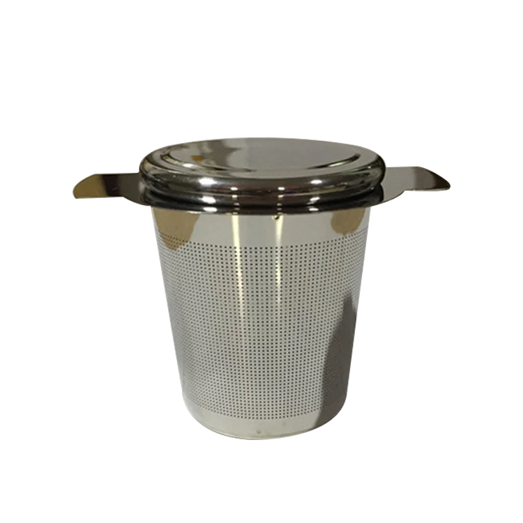Tea Infuser Stainless Steel with lid as Drip Tray Tea Strainer Mesh tea filter*t