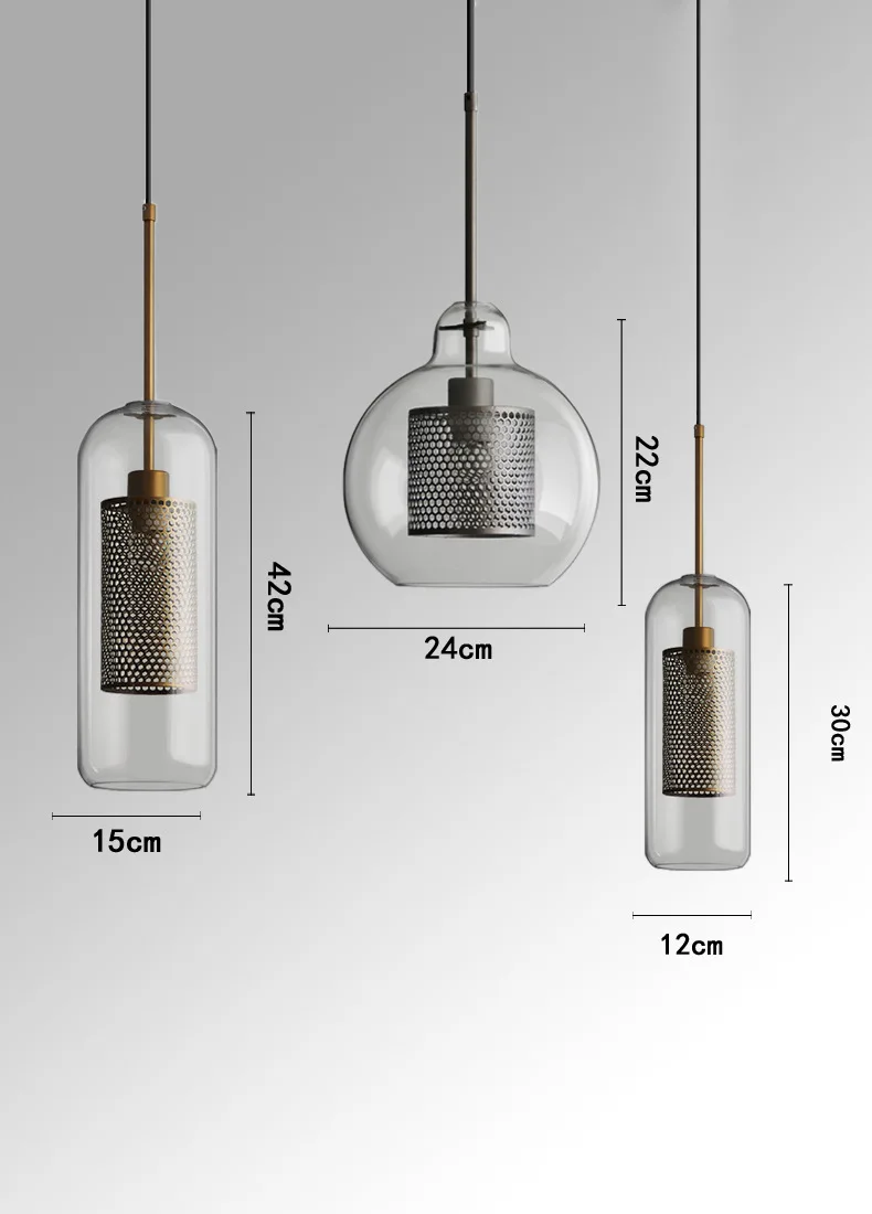 modern glass ball lamp
