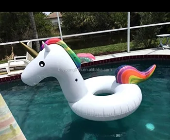 inflatable unicorn swimming ring