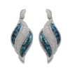 Vantage Wedding Silver Plated with Blue MOP Earring Vintage Earing Unique Jewelry Earings for Women