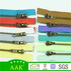Wholesale prices one way close end small metal zippers