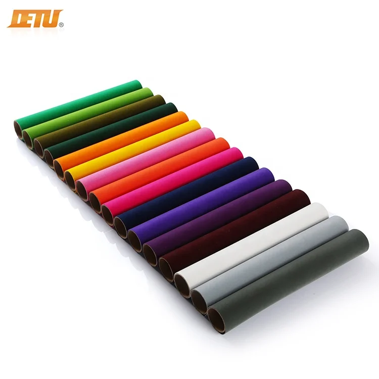 3d Flocking Custom Flex Foil Flock Heat Transfer Vinyl Film For