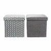 Folding Storage Ottoman-Toy Bin & Cube Organizer Footrest Stool By Nursy