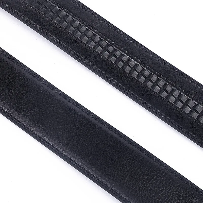 Classic Formal Leather Men's Automatic Buckle Belt Without Buckles