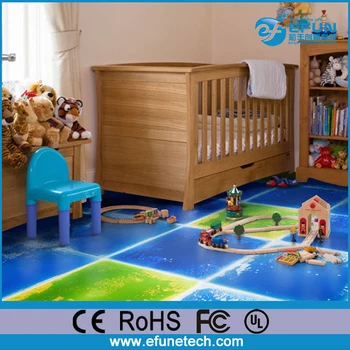 Eco Friendly Decorative Pvc Kids Room Floor Mat Vinyl Color Liquid