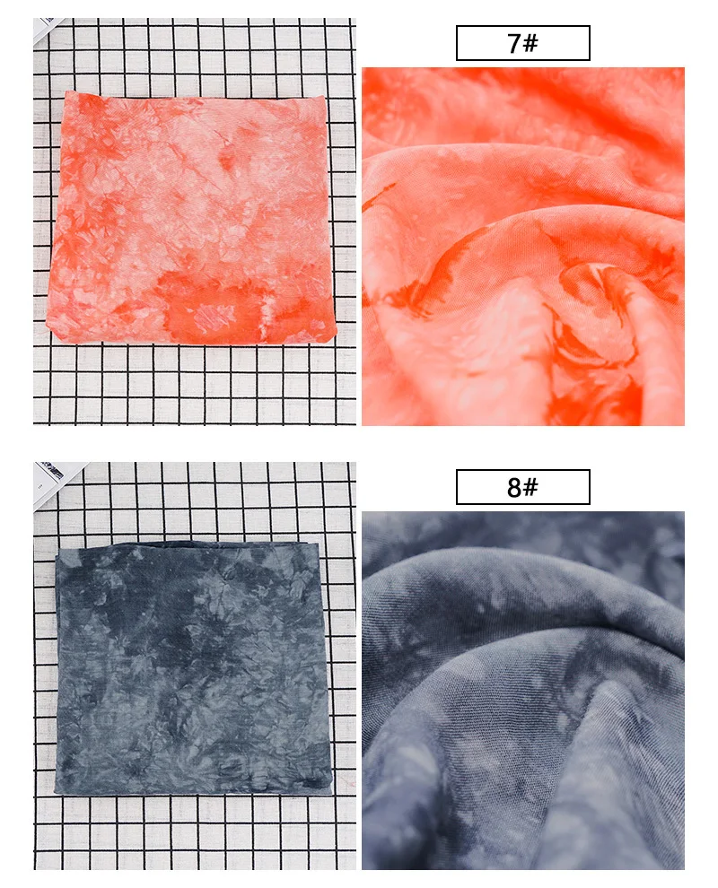 Wholesale textile process soft 100% cotton tie-dye fabric for scarf