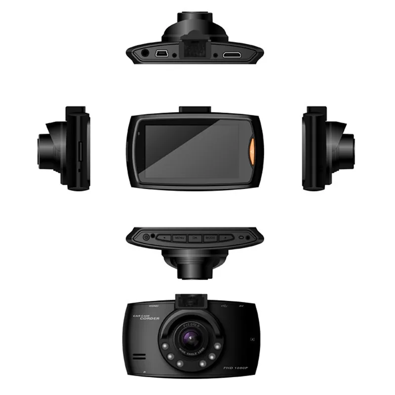Dual Lens Dash Cam - 2.7-inch Full Hd 1080p Car Dvr 140 Degree Cctv