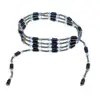 36 Inch Healing Chakrs Hematite Magnetic Glass Beads Wrap Bracelet Bangles