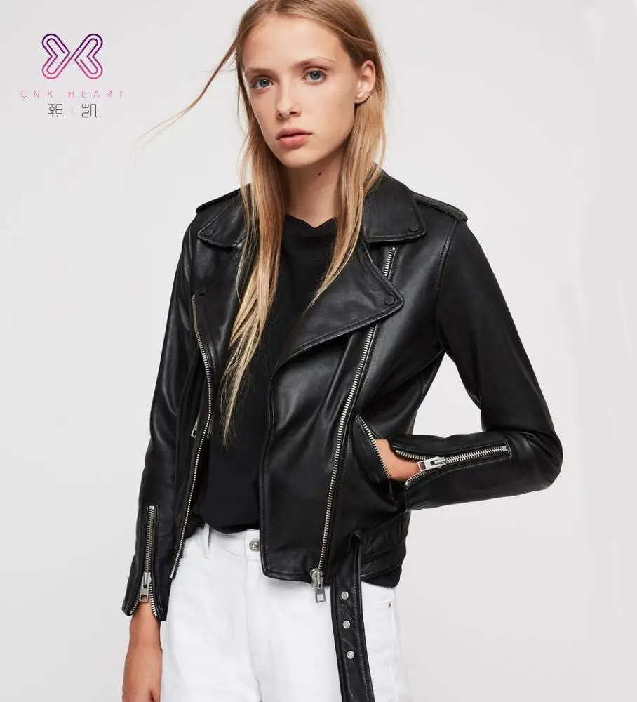 faux leather biker jacket womens