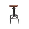 High Quality French Style dining chair Cast Iron adjustable bar chair with Wooden top