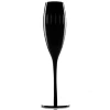 Handmade Black Color Stemware 7 Ounce Champagne Flute Wine Glass