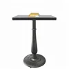 Retro Appearance Designed Bottom Black Baking Varnish Cast Iron Cafe Table For Outdoor Use