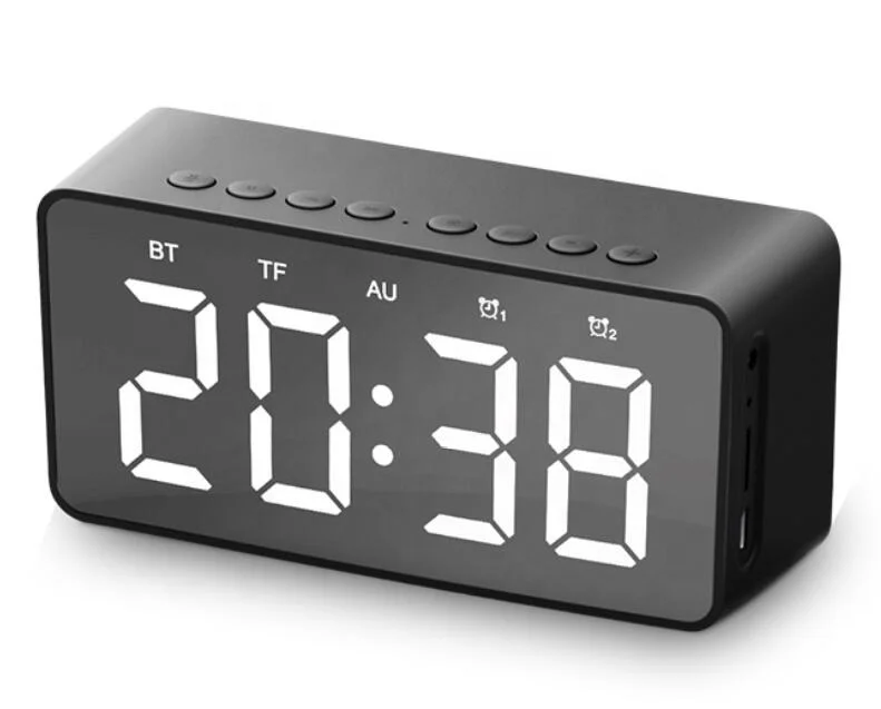 Digital Alarm Clock Wireless Bluetooths Speaker With 2000mah 5w Speaker