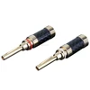 Audio Plug Grade OEM H1056 RCA Plug Carbon Fiber series Banana Plug Gold plated Banana Connectors