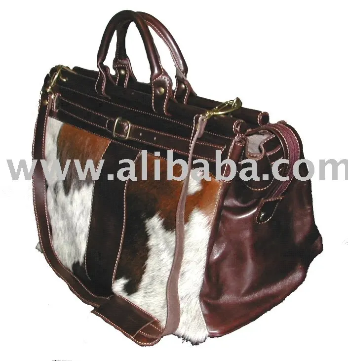 cowhide travel bag