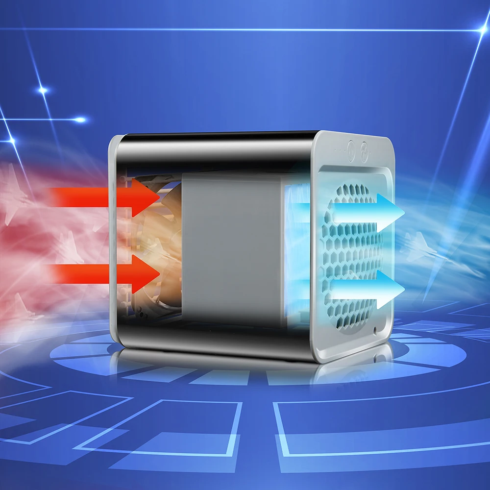 Ac Portable Air Conditioning Mini Air Cooler Fan Adding Water Mini Air