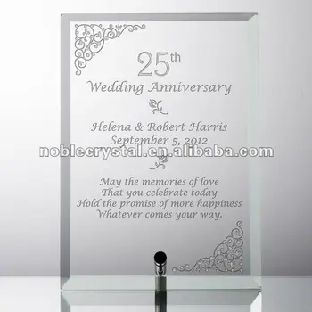 Crystal Plaque As Crystal Wedding  Anniversary  Gifts  Buy  