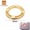 Designer handbag accessories metal embossed logo bag hardware