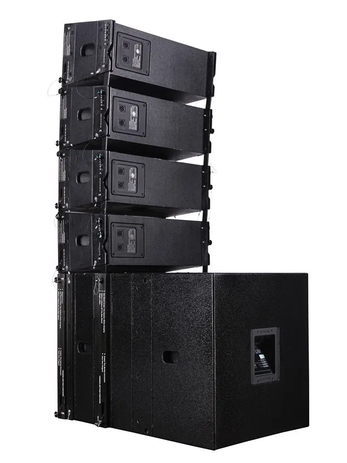 Line Array Speakers Professional Powered Neodymium 400w Dual 8" Line