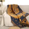 Bohemian style 67% polyester 33% cotton heavy throw thread blanket for sofa