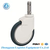 zogo 6518-81G-2 8 inch long pole two functions central control caster with pu wheel