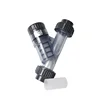 Transparent PVC plastic Y type filter sediment strainer