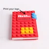 Hottest silicone DIY diary book legos A5/A6/A7 size custom Blocks Notebook School Supplies Stationery
