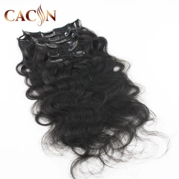 real hair extensions clip in