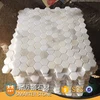 Calacatta white marble mosaic interlock hexagon stone tile