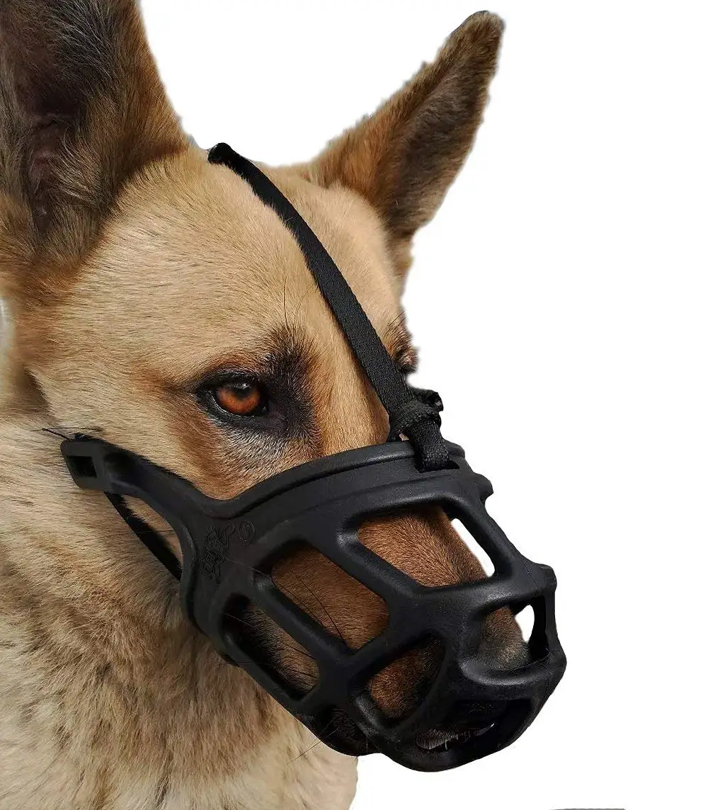 Breathable Safety Pet Puppy Muzzles Mask for Biting//Barking//chewing,Red 4 JWPC Adjustable Anti-biting Dog Soft Silica Gel Muzzle