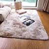 Super Soft Indoor Modern Shag Area Silky Smooth gradient colors plush faux fur carpet microfiber plush floor rug