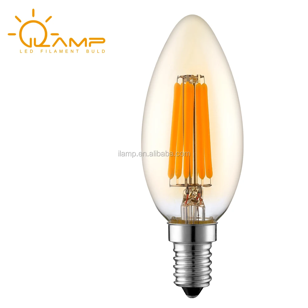 UL Energy star led light bulb 5w E12 E26 E17 lights lamp filament B10 B11 CA10 bulb