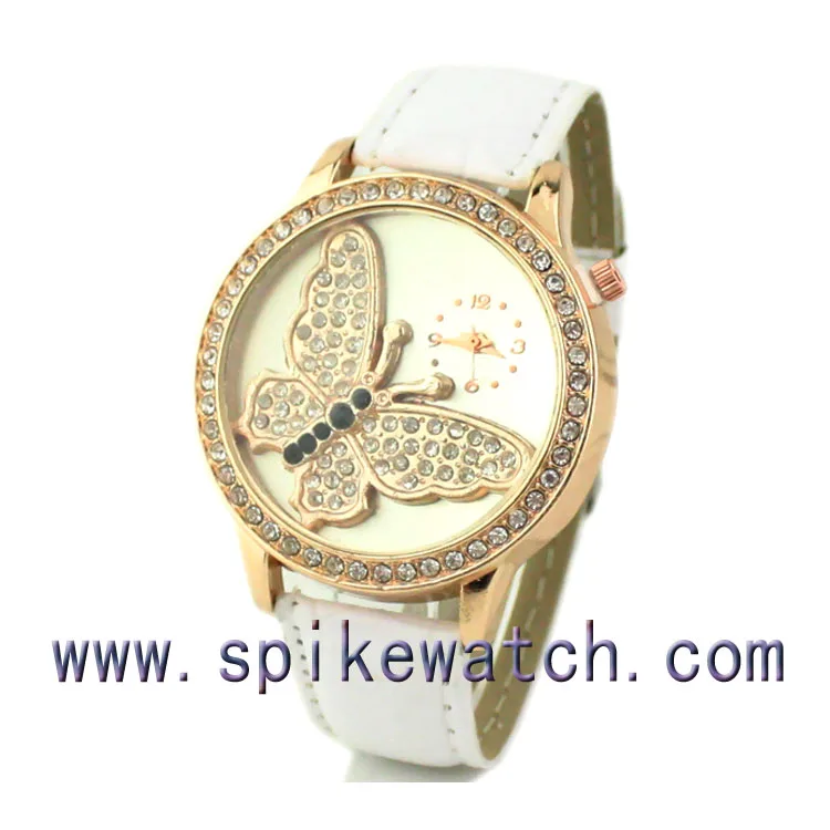 Butterfly Round Dial Ladies Diamond Cover Watches Buy Diamond Cover