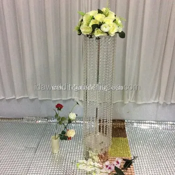 Wedding Crystal Columns With Battery Candelabra Diy Your Wedding