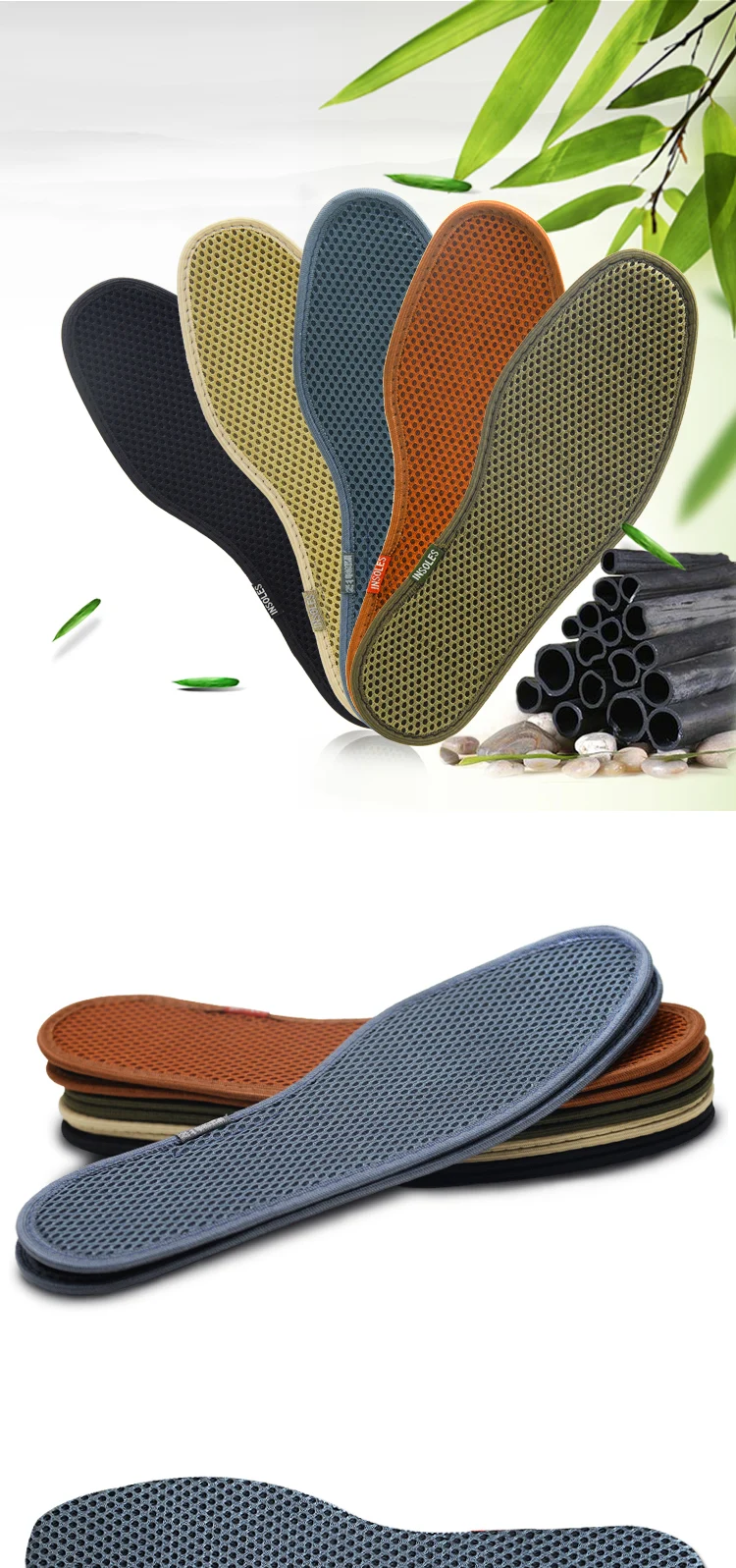 Activated Carbon Fiber Insole Bamboo Charcoal Deodorization Shoe