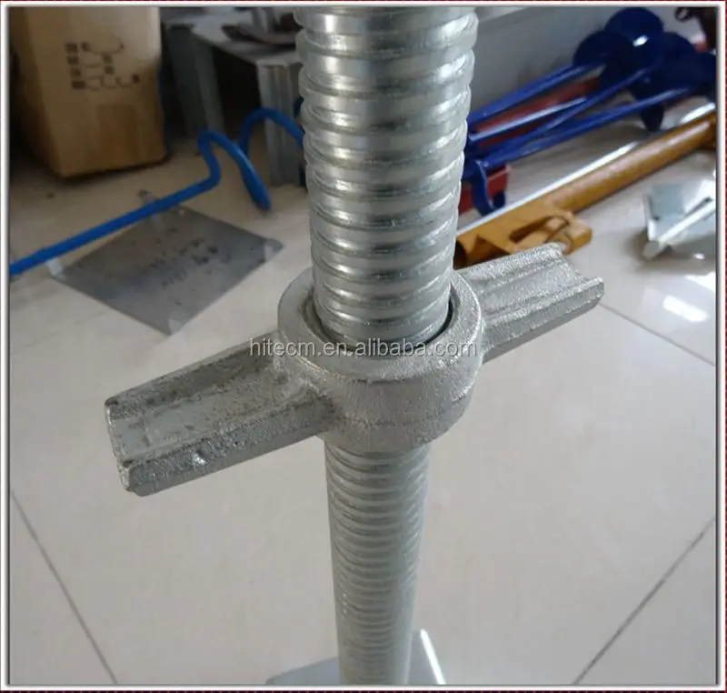 High Strength Adjustable Scaffolding Leg For Supporting Scaffolding