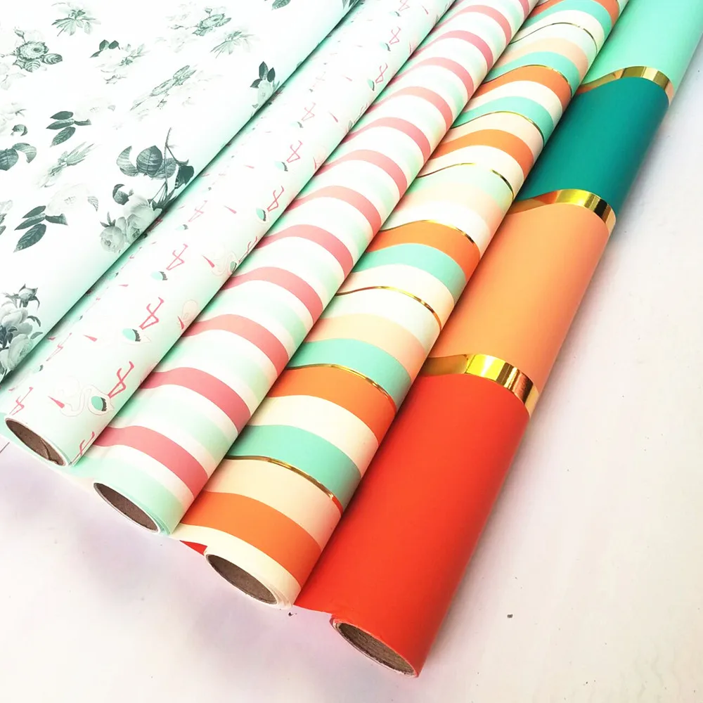 Gift Wrapping Paper Roll Custom Custom Printed Metallic Gift Wrap Paper ...