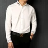 manufacturer custom business designer OEM slim fit mens shirts linen/silk shirt